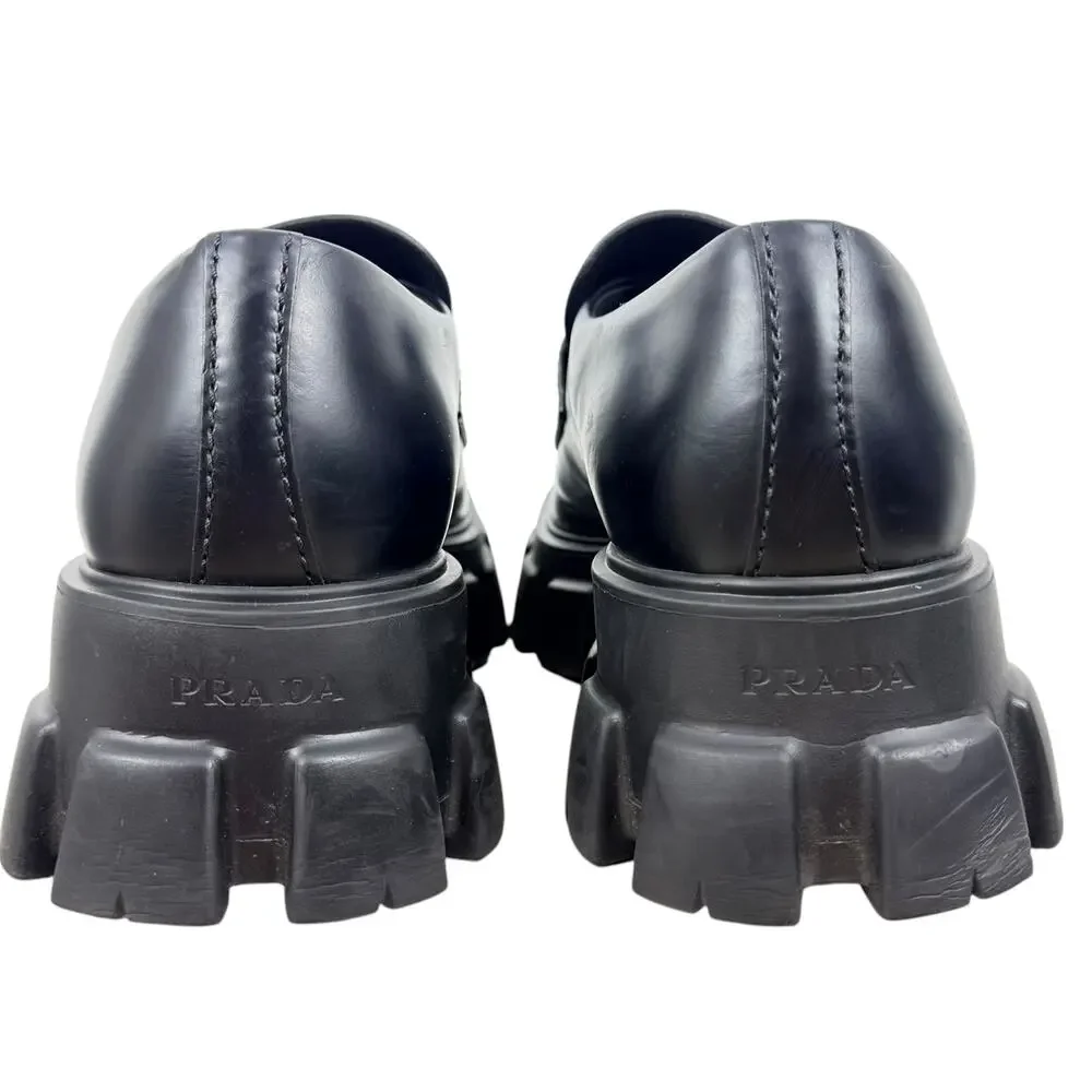 Prada brushed leather